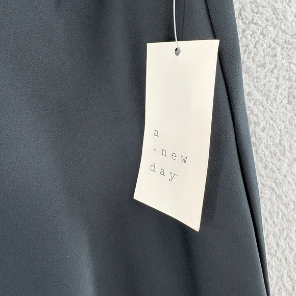 a new day Black Maxi Satin Slip Skirt NWT size Medium - Picture 4 of 9